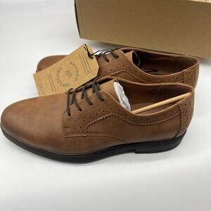 Frye and Co. Mens Grant Cognac Oxford Shoes Brown Dress Shoes Size 12M